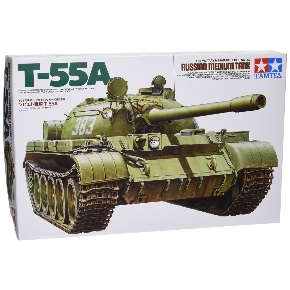 Tamiya 35257 1/35 Soviet Tank T-55A Plastic Model Kit