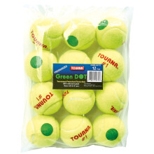 Tourna Green Dot Low Compression Tennis Balls 12 Pack
