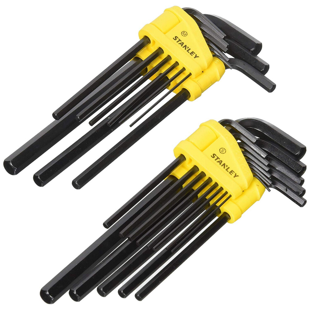 STANLEY Hex Key Set  Long Arm  SAE & MM  22-Piece (85-753)