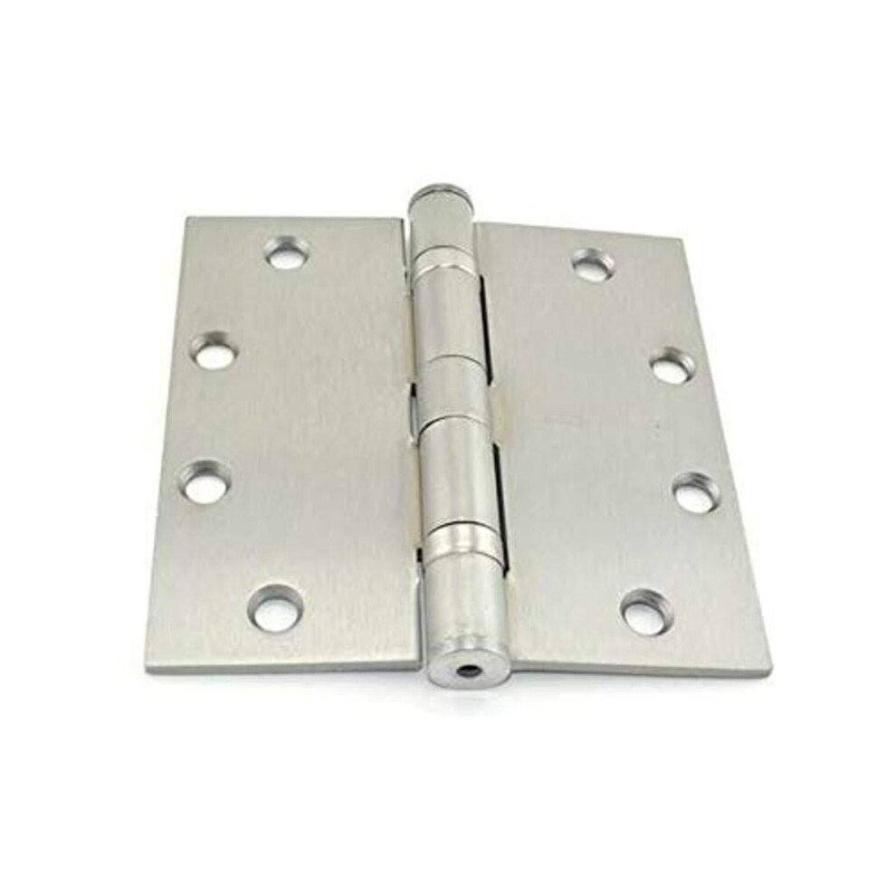 STANLEY FBB179 5X5 26D STL Door Hinge  Satin Chrome  Box of 1  Steel