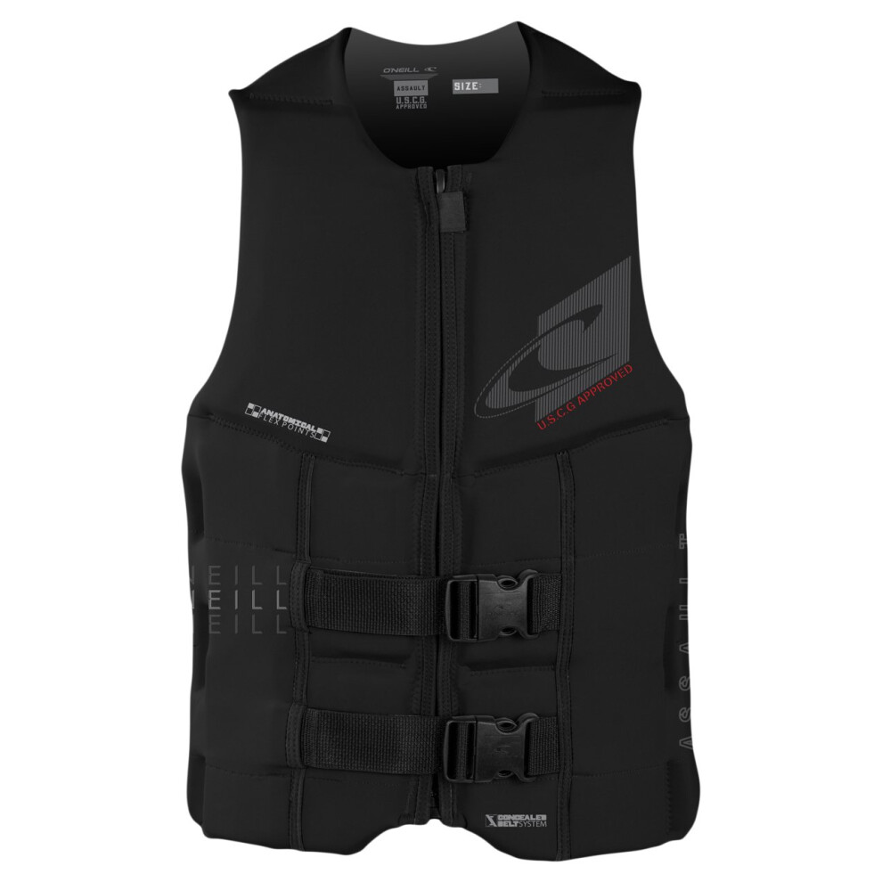 O'Neill Men's Assault USCG Life Vest  Black 3X-Large