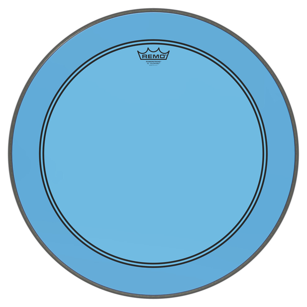 Remo Powerstroke P3 Colortone Blue Bass Drumhead  22""