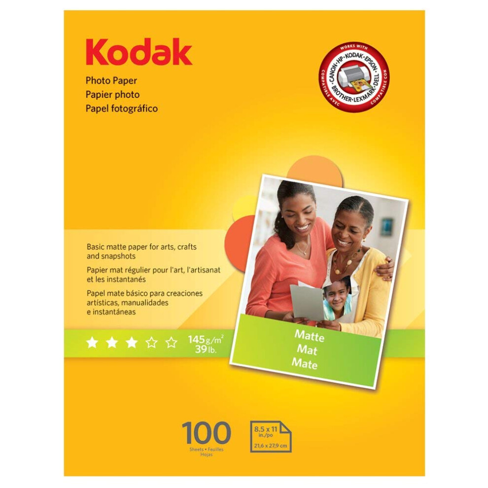 Kodak Photo Paper for inkjet printers  Matte Finish  7 mil thickness