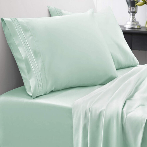 Queen Size Bed Sheets - Breathable Luxury Sheets with Full Elastic & S