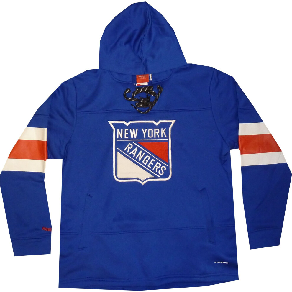 Reebok New York Rangers Hooded Sweatshirt (Medium)