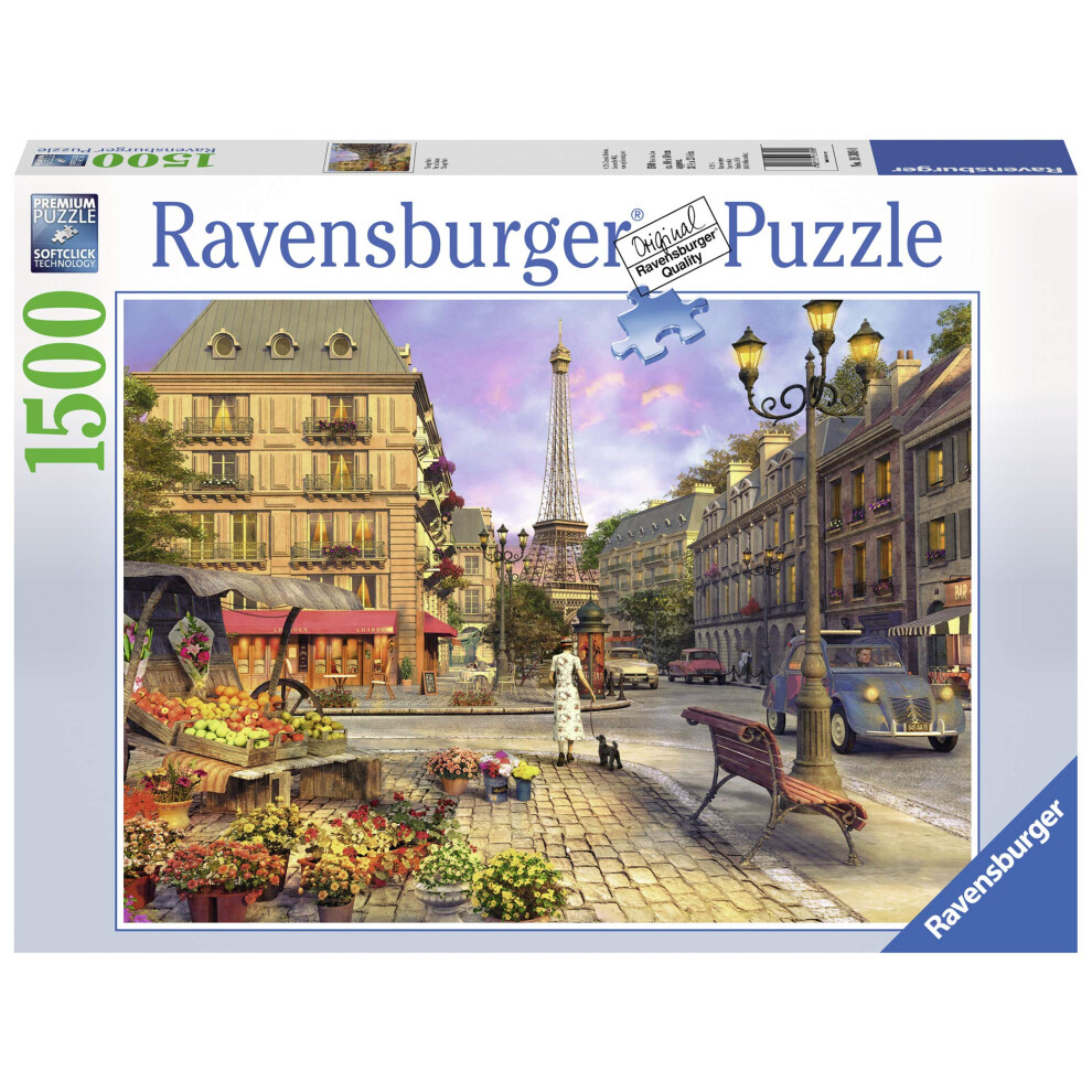 Ravensburger Vintage Paris 1500 Piece Jigsaw Puzzle for Adults - Softc