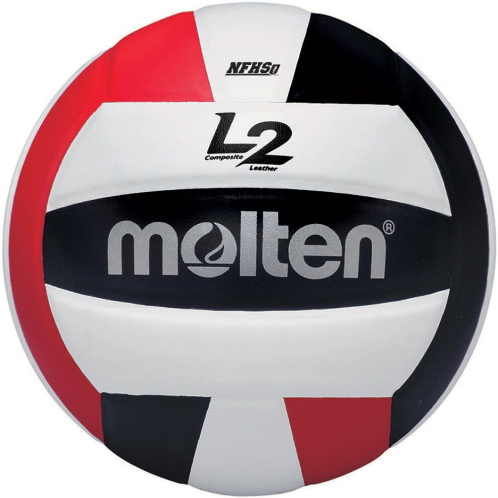 Molten Premium Competition L2 Volleyball  NFHS Approved  Red/Black/Whi