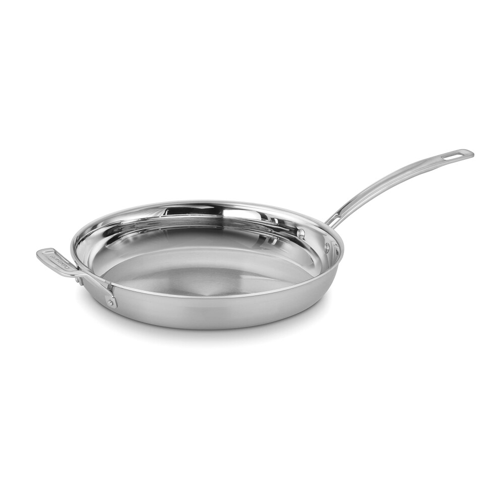 Cuisinart MultiClad Pro 12"" w/Helper Handle Skillet  Inch  Stainless