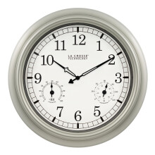 La Crosse Technology WT-3181PL-Q Quartz Indoor/Outdoor Wall Clock 18"