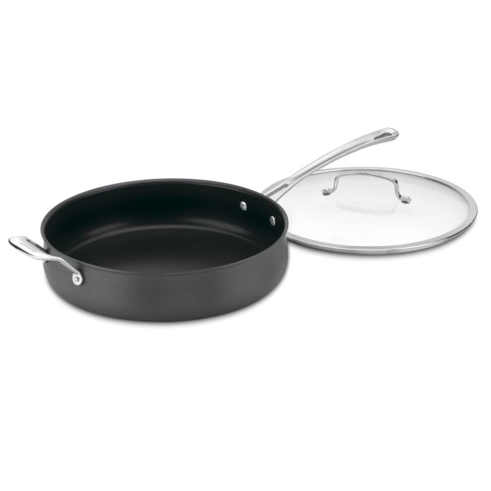 Cuisinart Contour Hard Anodized 5-Quart Saute Pan with Helper Handle a