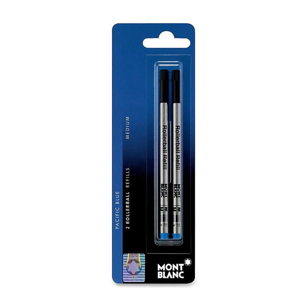 Montblanc(R) Refills  Rollerball  Medium Point Pacific Blue  Pack Of 2