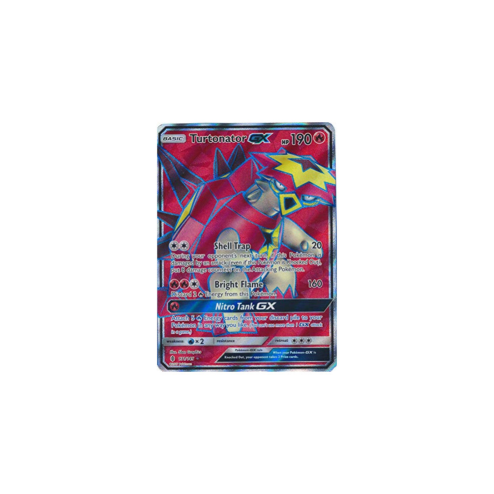 Pokemon - Turtonator-GX - 131/145 - Full Art Ultra Rare - Sun & Moon: