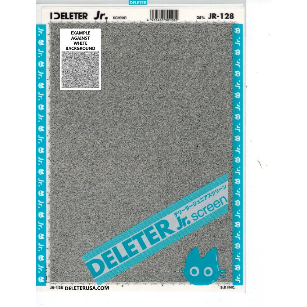 Deleter Screen Tone Jr JR-128 [Static Pattern 25%][Sheet Size 182x253m