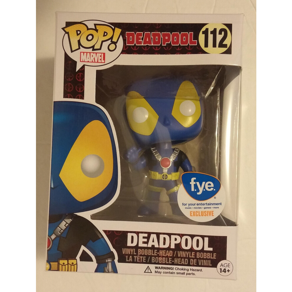 Funko Marvel X-Men Deadpool Pop Vinyl Figure Blue and Yellow