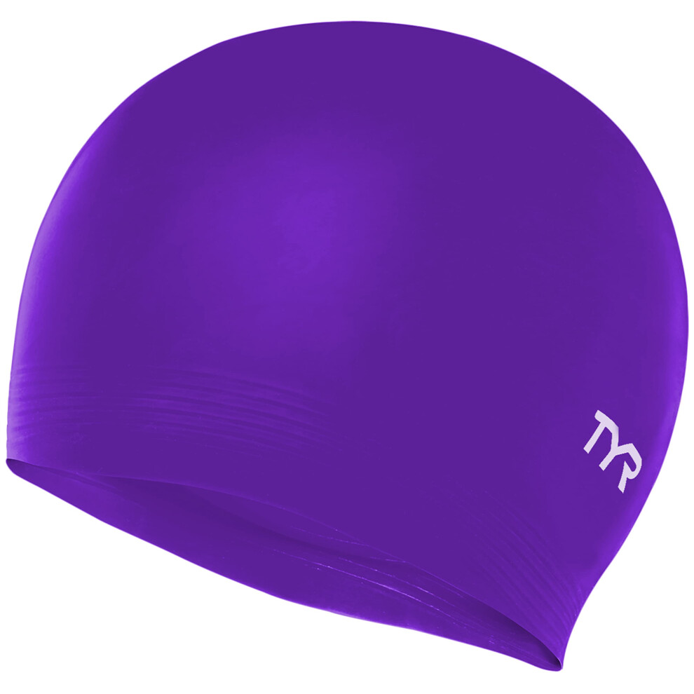 TYR Latex Swim Cap  Purple