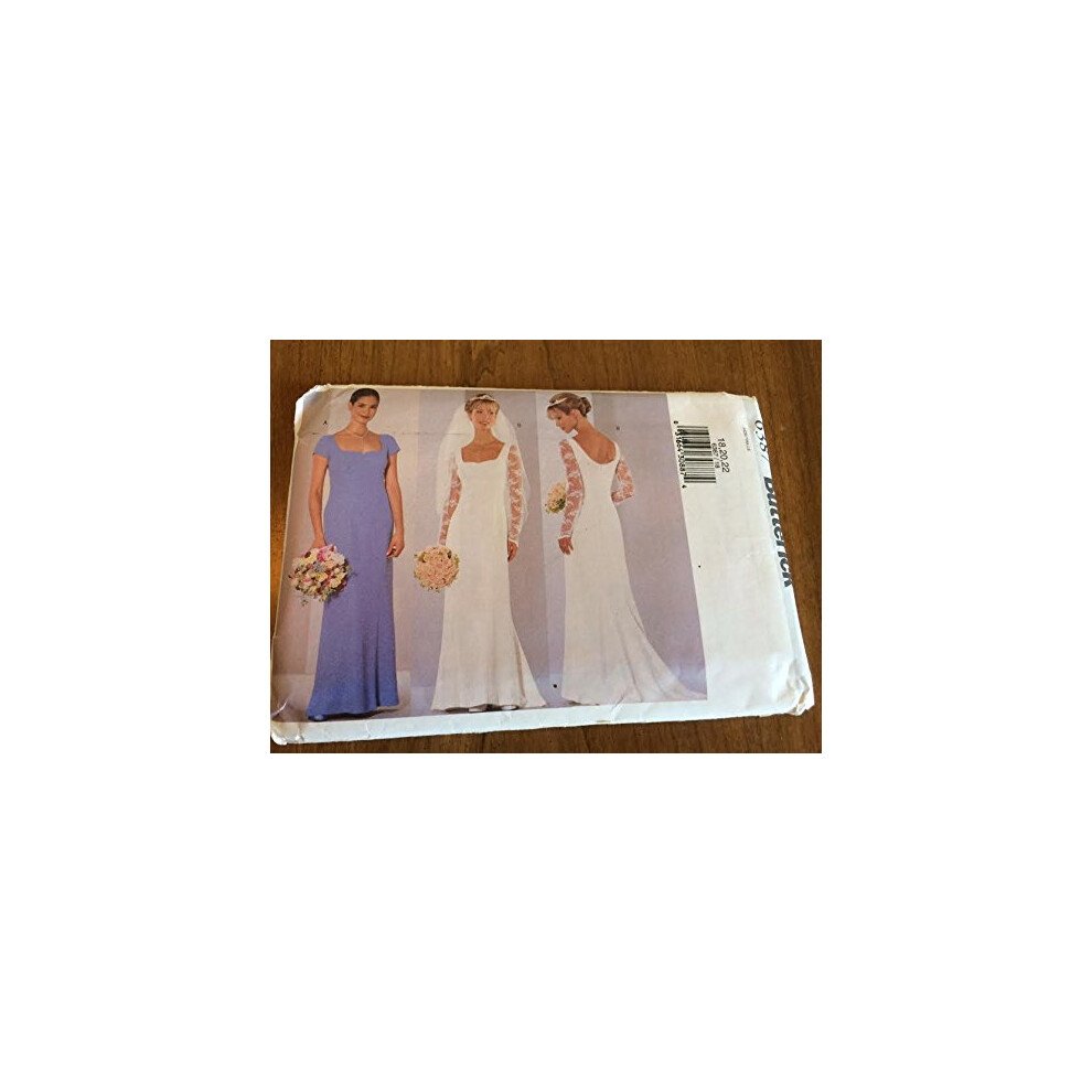 Butterick 6387 Sewing Pattern Misses' Petite Wedding / Bridesmaid's Dress Size 18-20-22