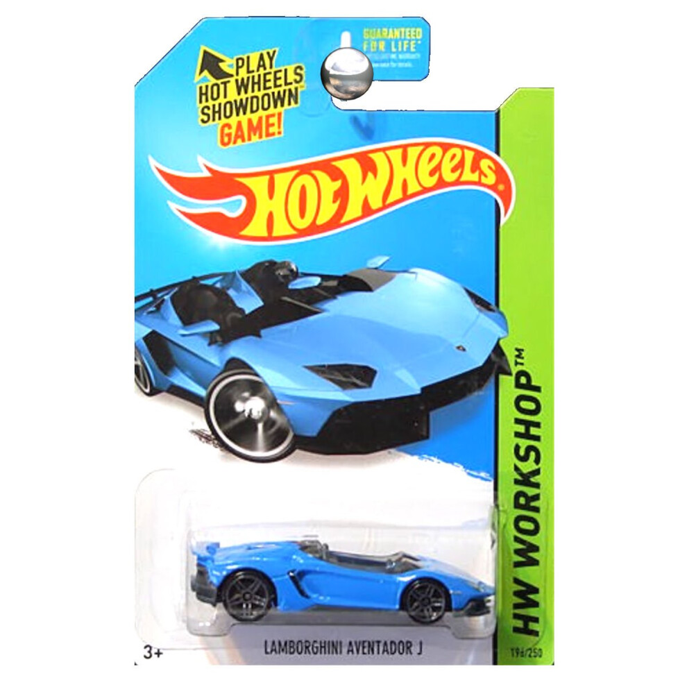 Hot Wheels 2014 HW Workshop All Stars Lamborghini Aventador J in Blue