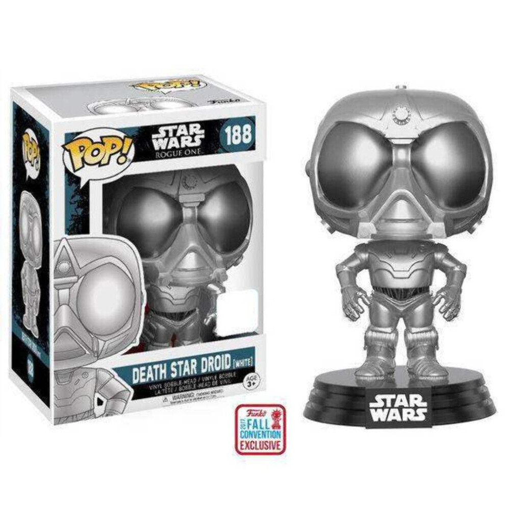 Funko Pop! NYCC Star Wars White Death Star Droid Rogue One  Limited Ed