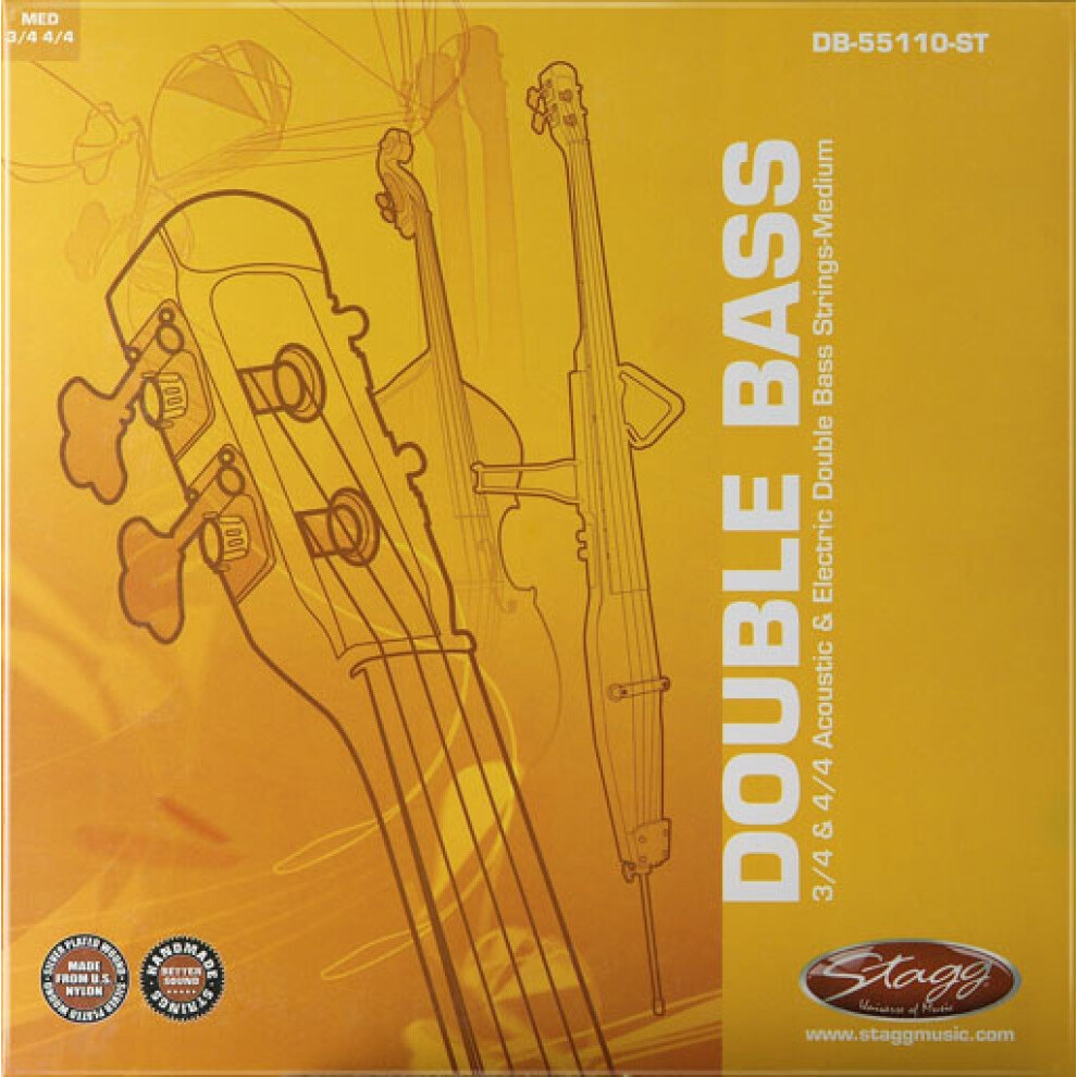 Stagg DB-55110-ST Double Bass String Set for 3/4 and 4/4