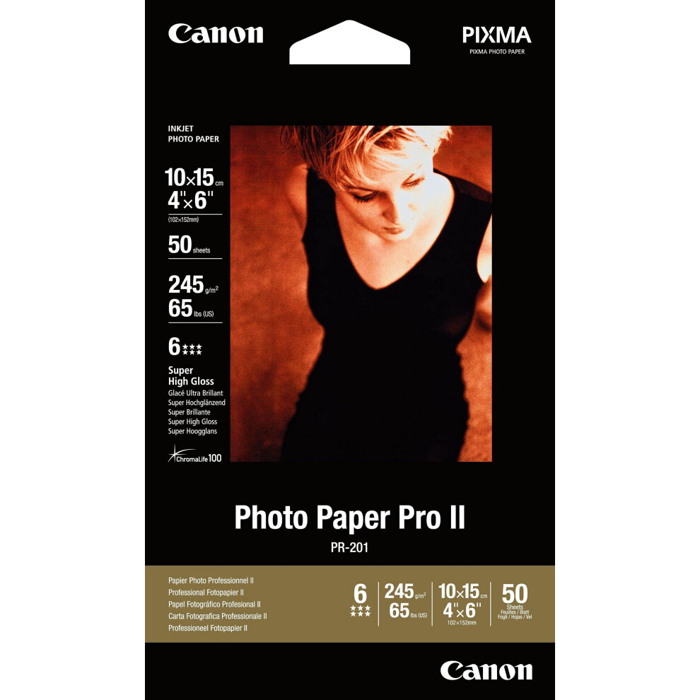 Photo Paper Pro II 4"" x 6"" (50 Sheets) (2737B011)