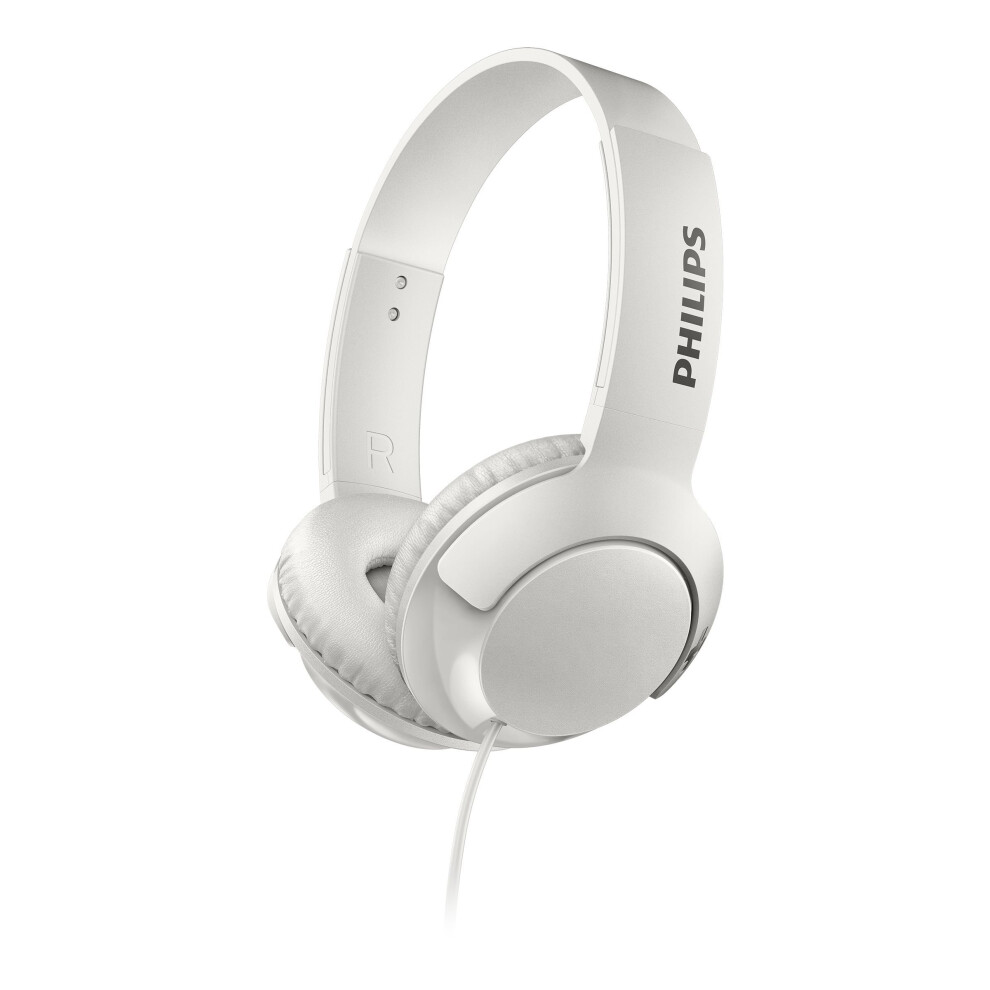 Philips BASS+ On Ear Headphones - White (SHL3070WT/27)