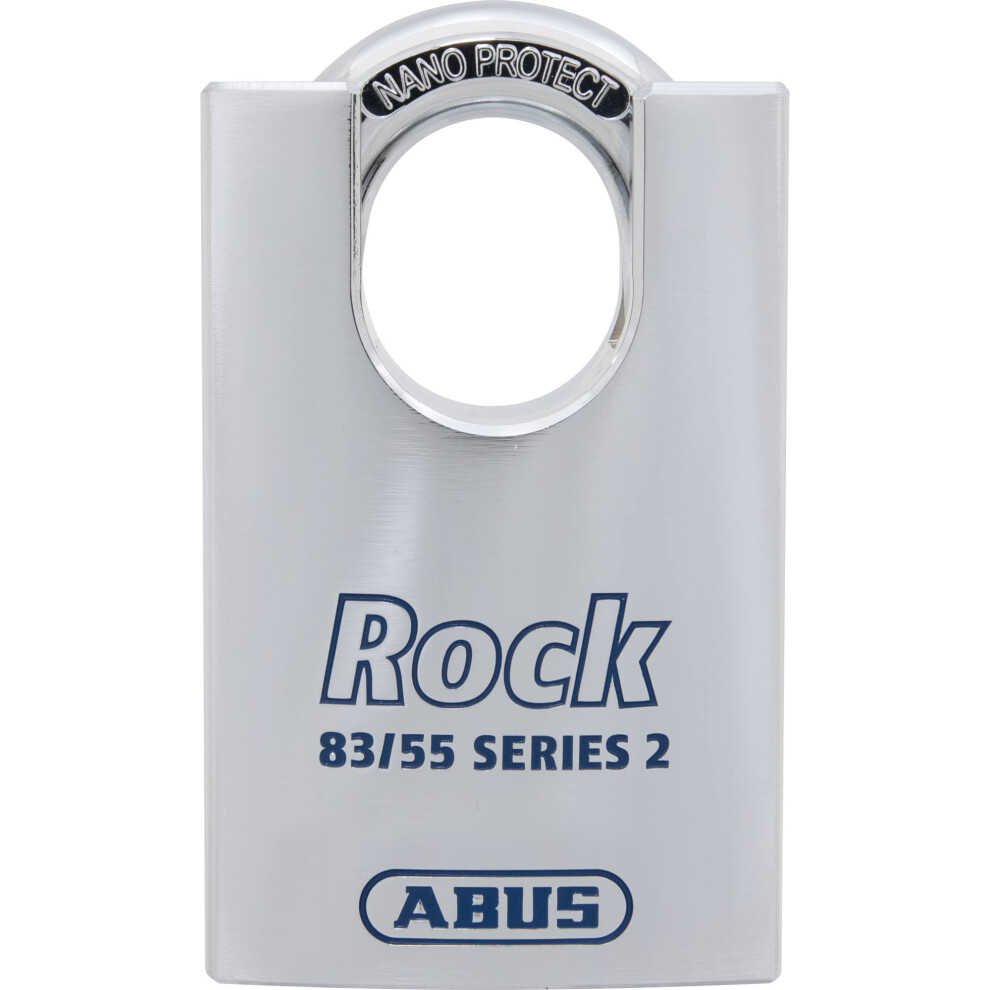 ABUS 83CS/55-300 Schlage Rekeyable Chrome Plated Brass Padlock  Zero B