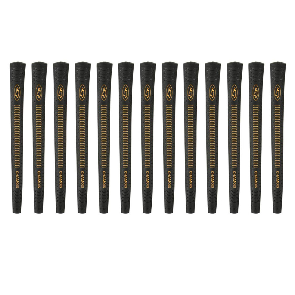 Avon Chamois Standard Black 13 Piece Golf Grip Bundle (