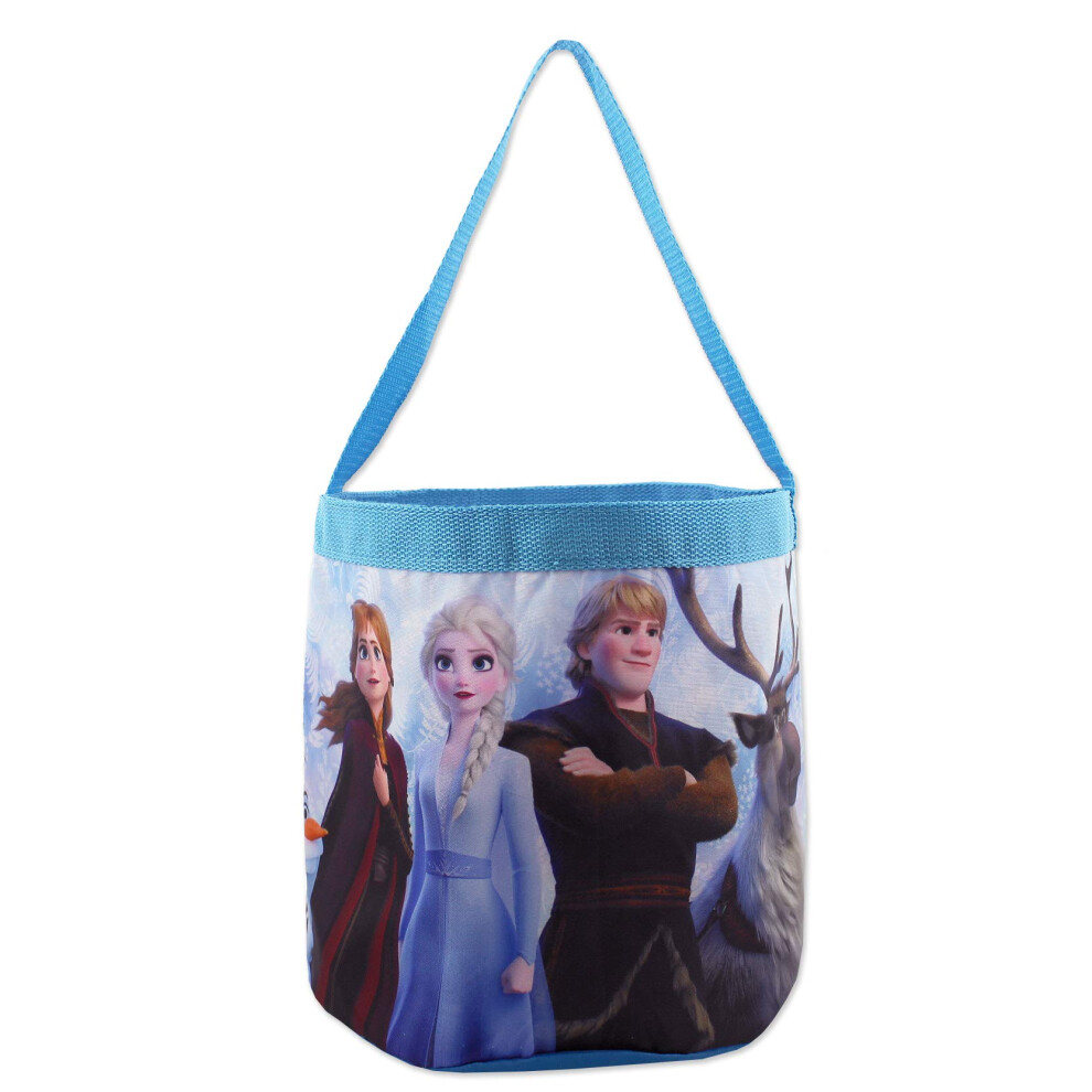 Disney Frozen 2 Elsa Anna Girls Collapsible Gift Basket Bucket Tote Ba