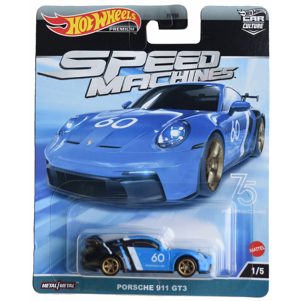 Hot Wheels Porsche 911 GT3  Speed Machines 1/5 Car Culture (HKC44)