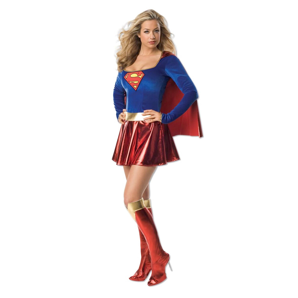 Secret Wishes womens Supergirl Costume  Red/Blue  Extra Small US