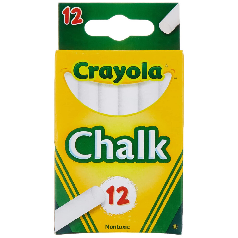 Crayola  1 Pack of 12 chalk  White