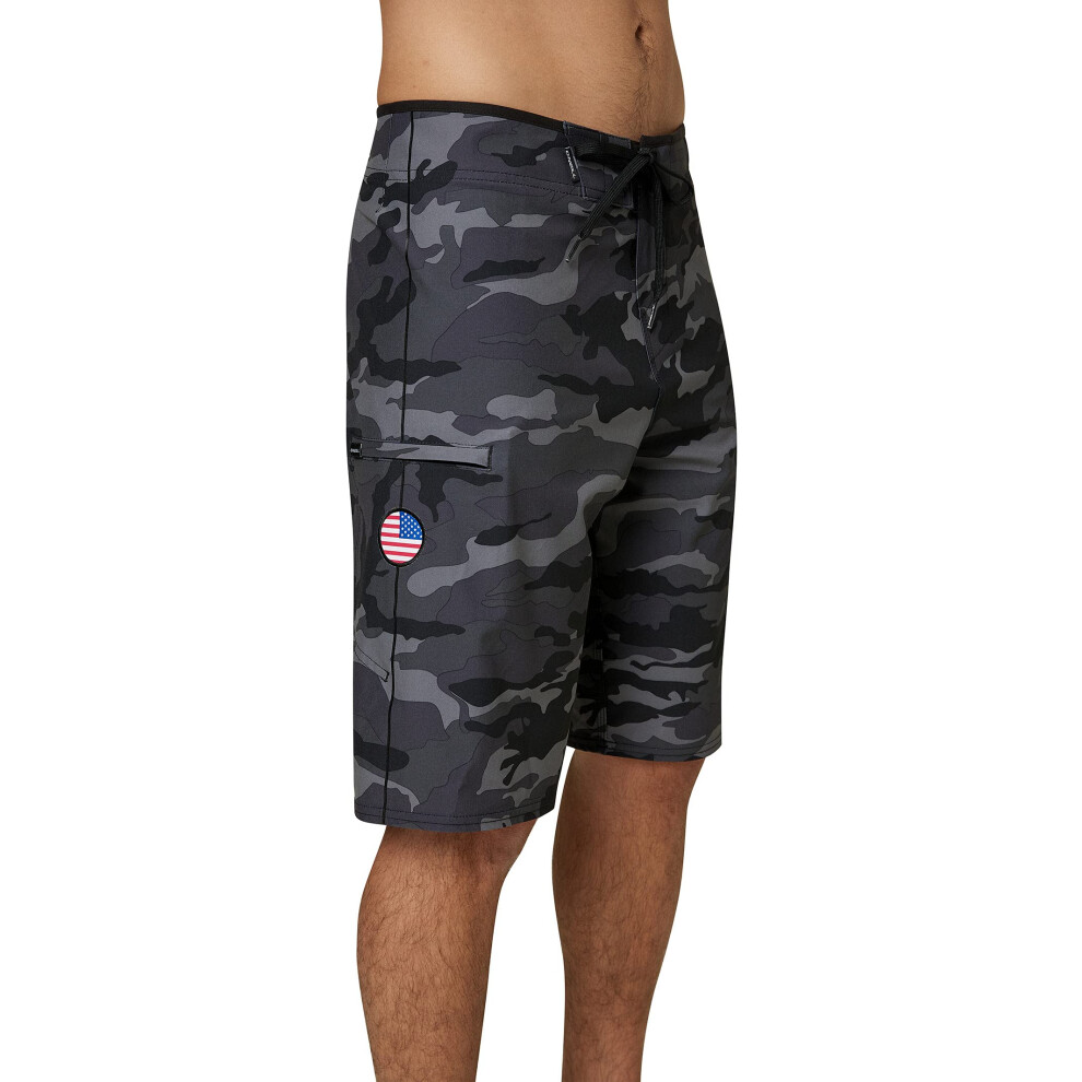 Mens Gi Jack 3 Swim  Black Camo  52