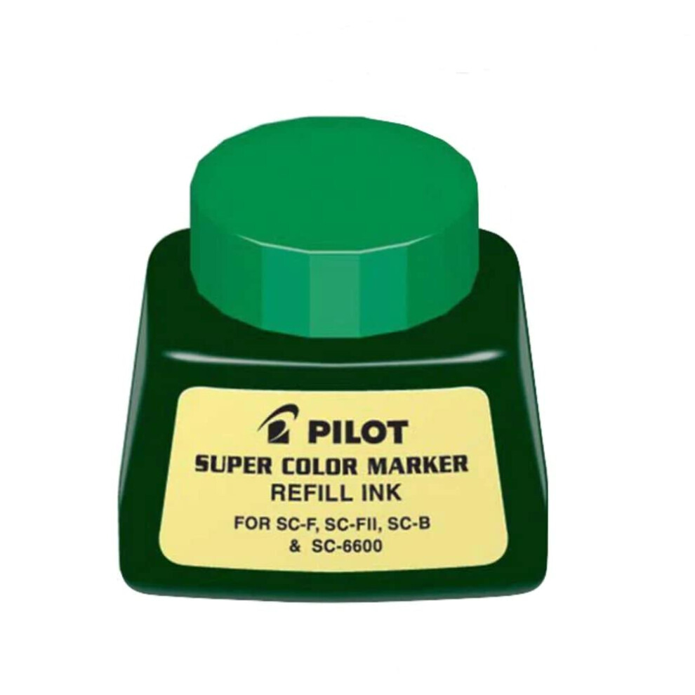 PILOT Super Color Permanent Marker Refill Ink  Green Ink  1 Ounce Bott