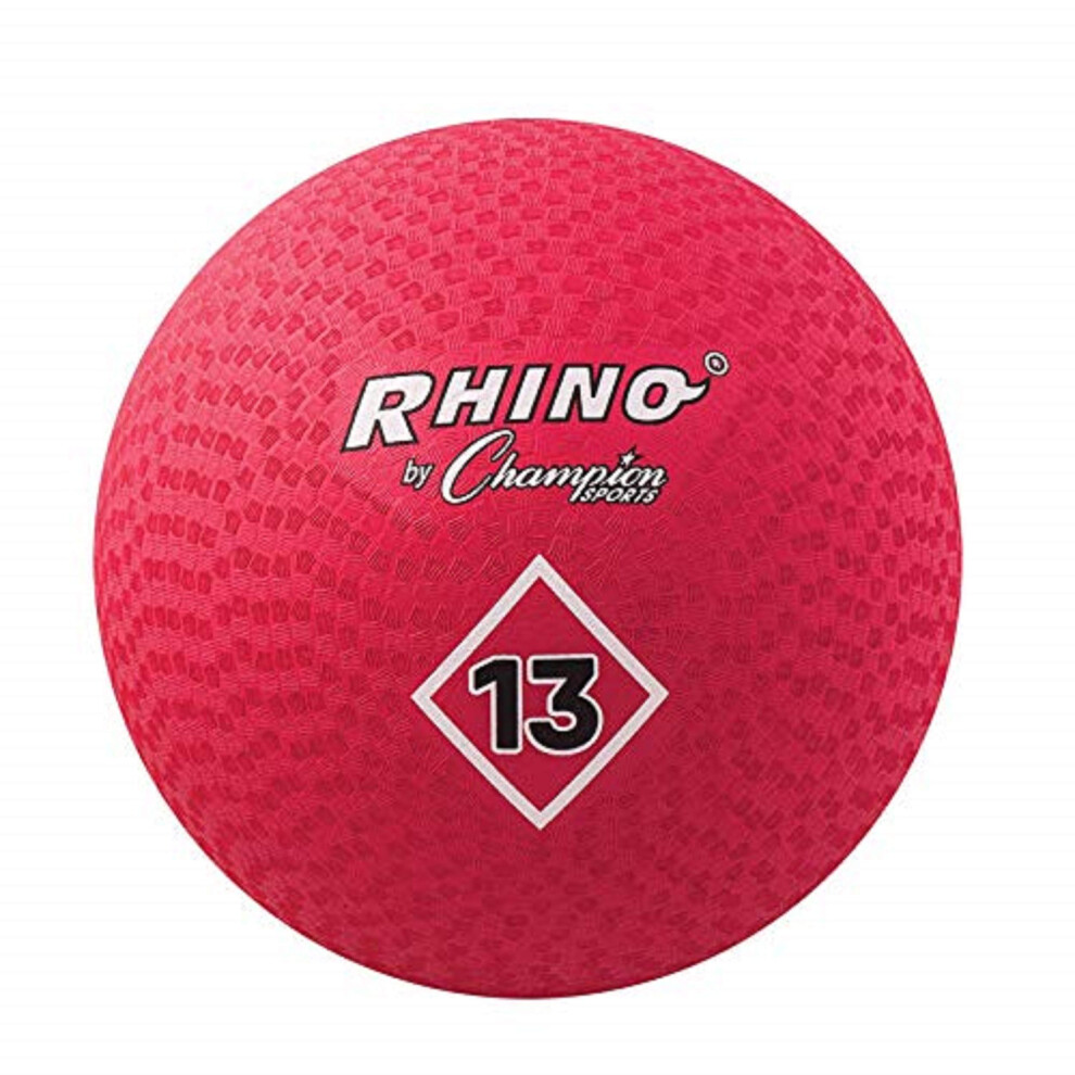 Champion Sports Playground Ball (Red  13-Inch)