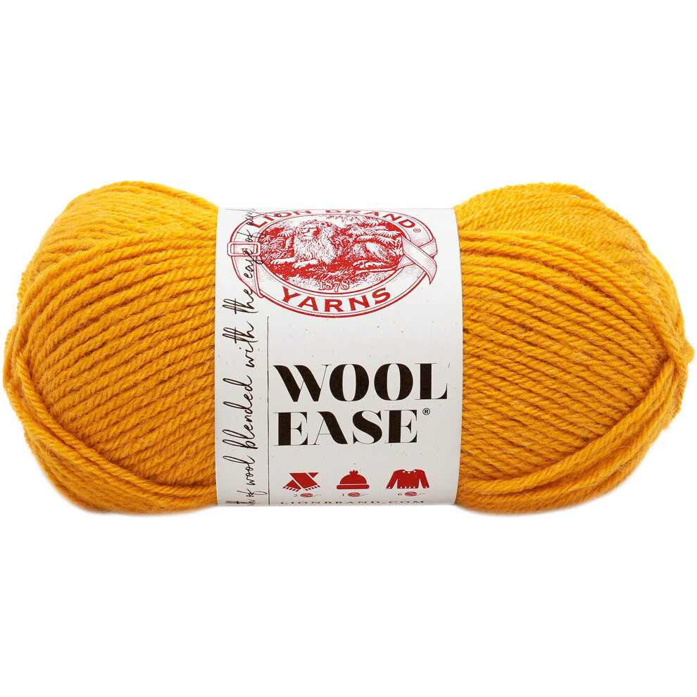 Lion Brand Yarn Wool-Ease Yarn  Gold (620-171)