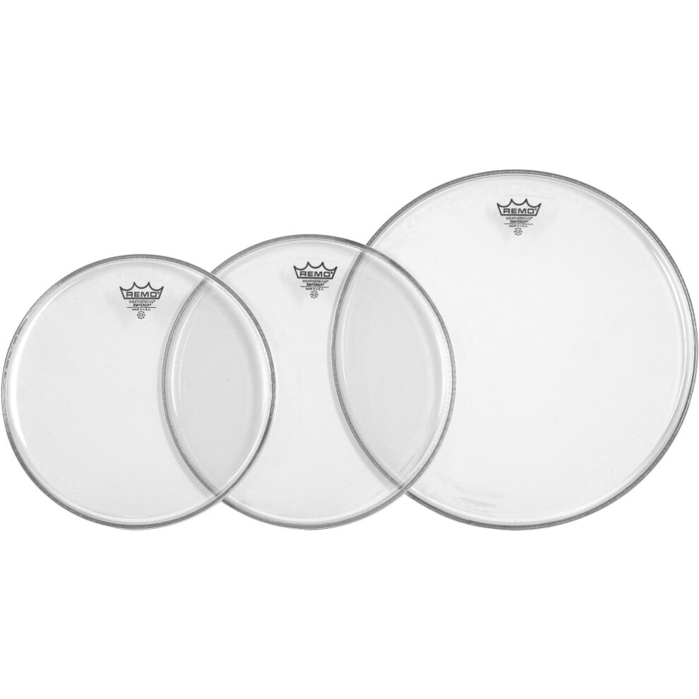 Remo PP-0970-BE Emperor Clear Tom Drumhead Pack - 12""  13"" & 16""