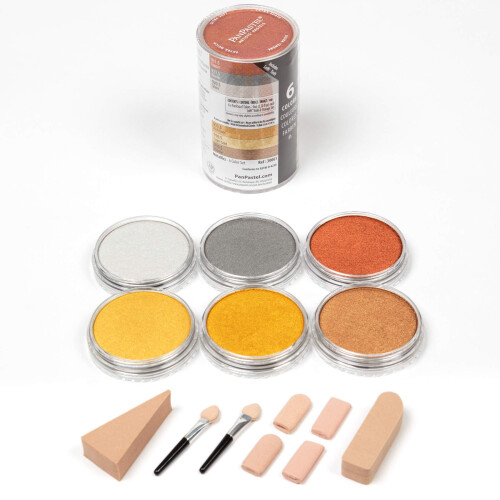 PanPastel 30061 Υψηλής Ποιότητας Σαπούνια Χρωμάτων 6 Χρωμάτων - Μεταλλικά με Σαπούνια Sofft 1