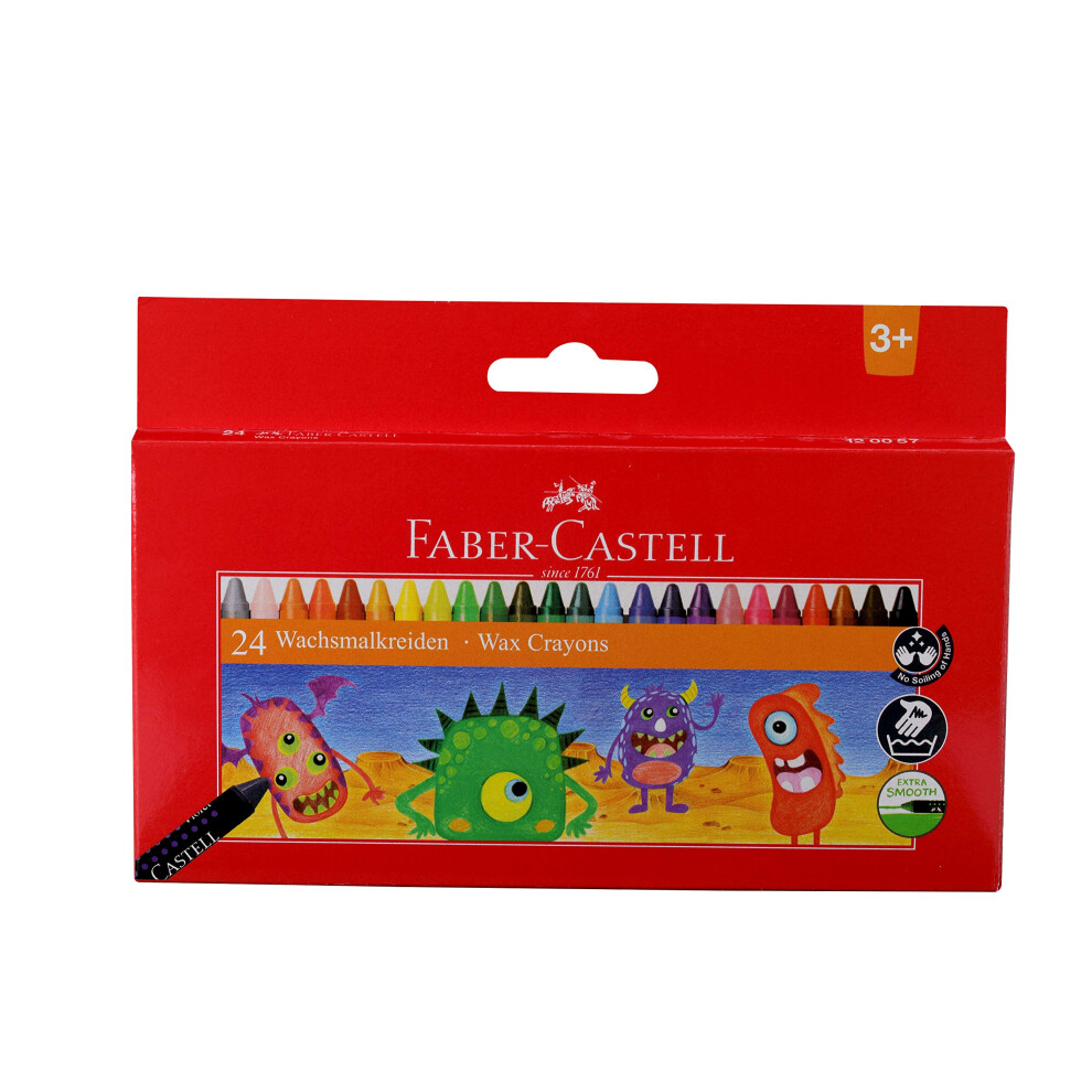 Faber Castell Wax Crayons - 24 Shades