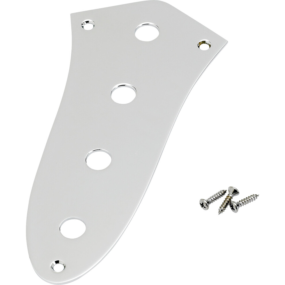 Fender Jazz Bass Control Plate - 4-Hole - Chrome