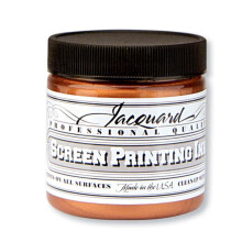 Jacquard Professional Screen Print Ink Water-Soluable 4oz Jar Coppe