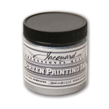 Jacquard Professional Screen Print Ink Water-Soluable 4oz Jar Silve