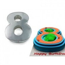 EURO TINS Small Number Wedding Birthday Anniversary Cake Baking Pan/Ti