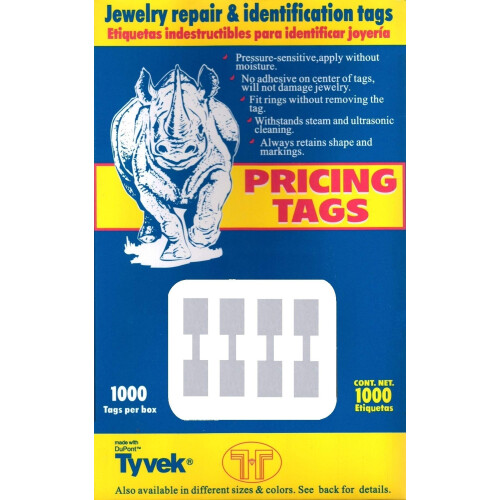 1000 Τεμ. Ετικέτες Τιμών Stickers 12mm Μπαρμπέλ Χρυσό Κοσμήματα (Ασημί)