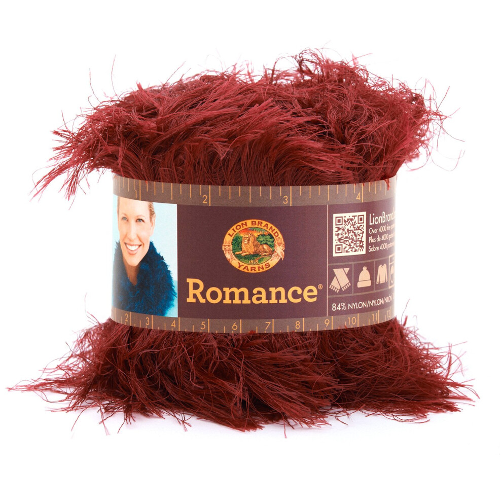 Lion Brand Yarn Romance Yarn  Lipstick