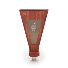 THEARG Yerba Mate Wood Wall Dispenser Container Ltt att fylla serverware Hemfrbttring Grnt te Lsblad Hll Mate Cup Set Handgjorda i Argentin