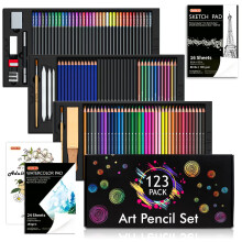 Shuttle Art Professional Drawing Kit 123 Pieces of Drawing Pencils Se