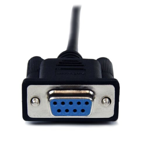 StarTech.com StarTech.com 2m Black DB9 RS232 Serial Null Modem Cable F/M - DB9 Male 2