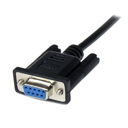 StarTech.com StarTech.com 2m Black DB9 RS232 Serial Null Modem Cable F/M - DB9 Male 1