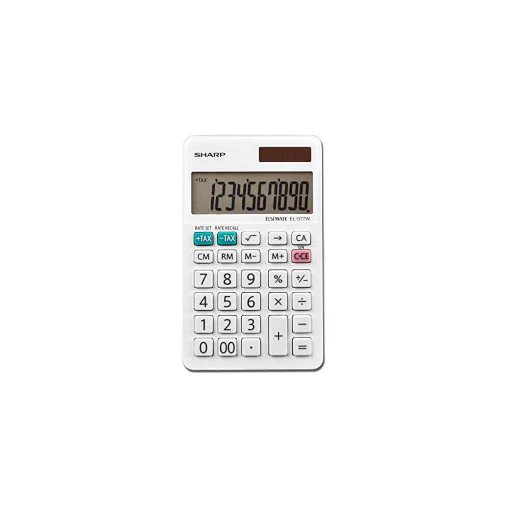 Sharp EL-377WB Business Calculator  White 2.75