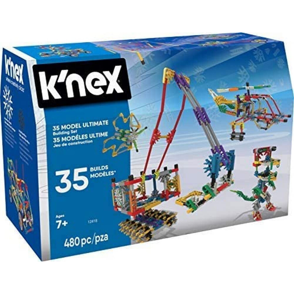 K?NEX - 35 Model Building Set - 480 Pieces - For Ages 7+ Construction